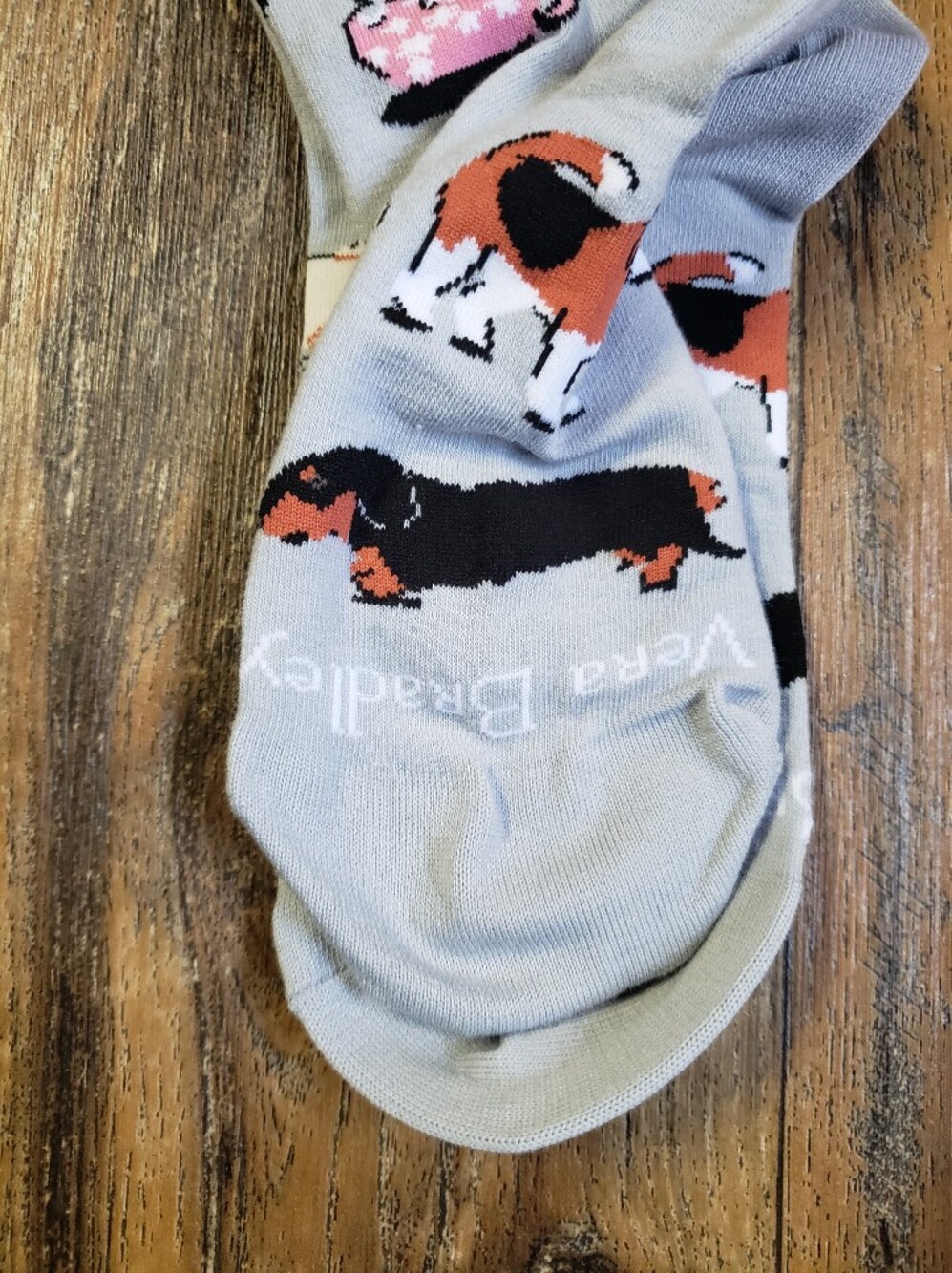 Vera Bradley Dog Show Pattern Crew Socks - Picture 2 of 2